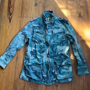Free people camouflage jacket small